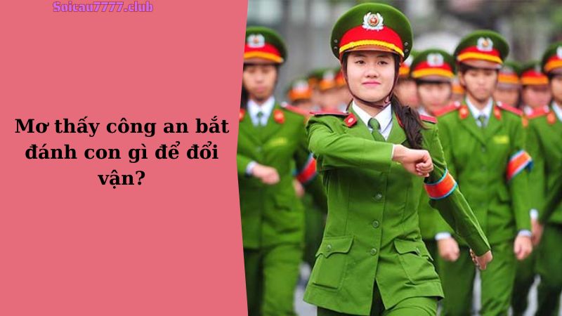 Mơ thấy công an bắt đánh con gì để đổi vận?