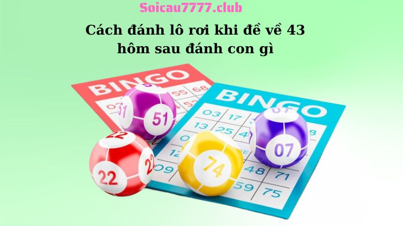 Cách đánh lô rơi khi đề về 43 hôm sau đánh con gì