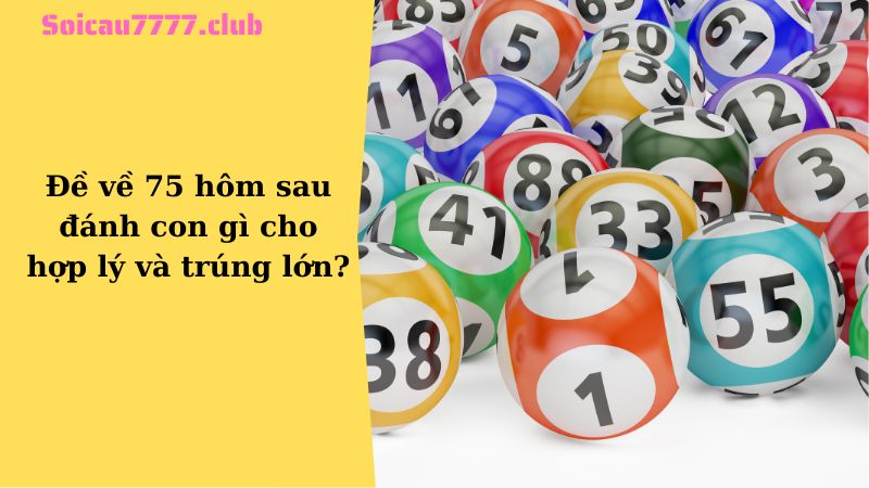 Đề về 75 hôm sau đánh con gì cho hợp lý và trúng lớn?