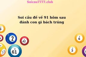 Phương pháp đánh đề về 91 hôm sau đánh con gì trúng đặc biệt