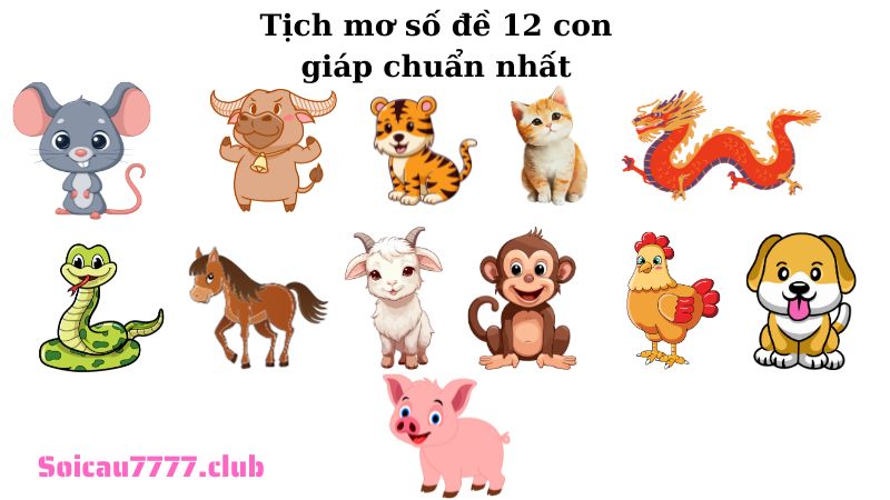 Tịch mơ số đề 12 con giáp chuẩn nhất